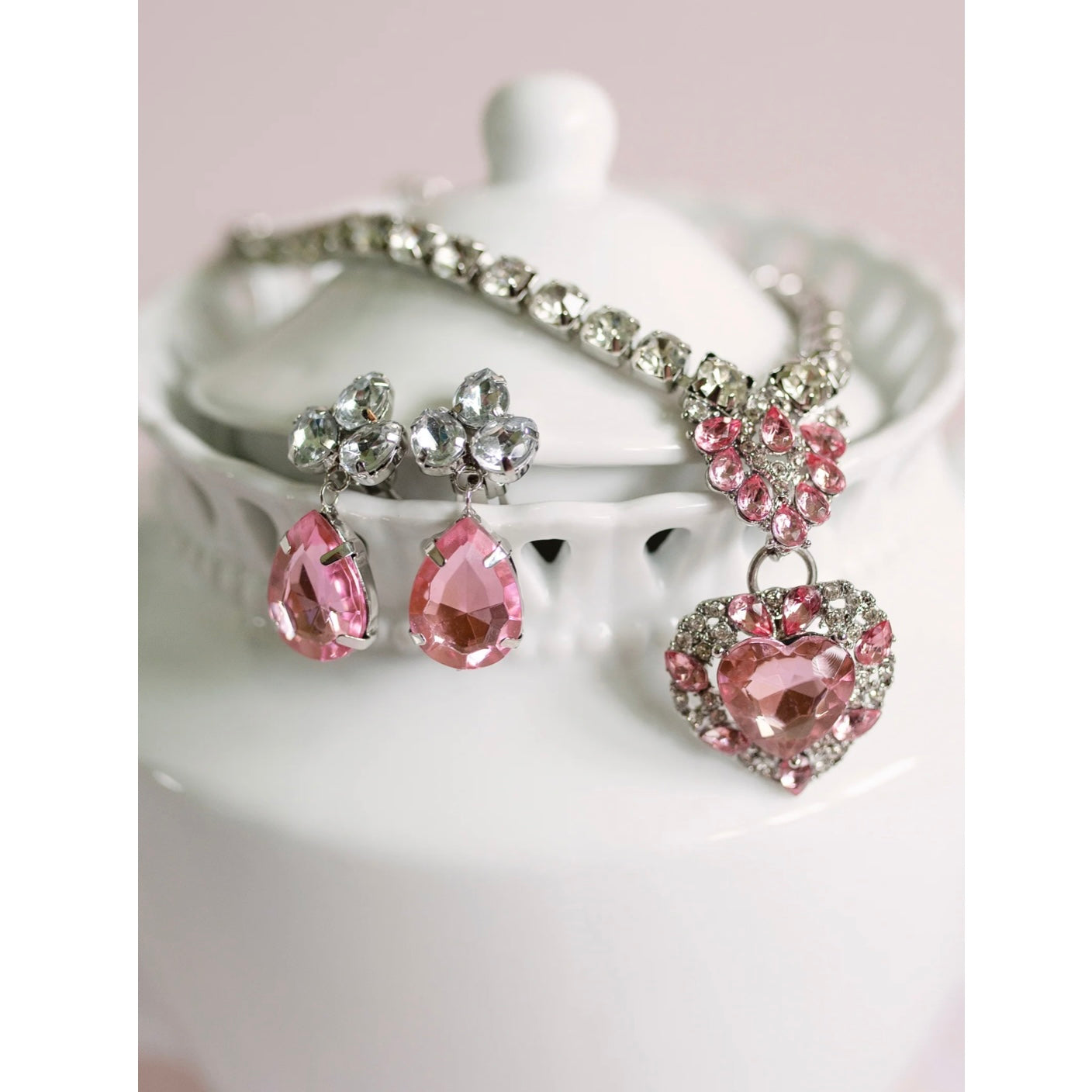 The Marilyn 4pc Jewelry Set - Pink
