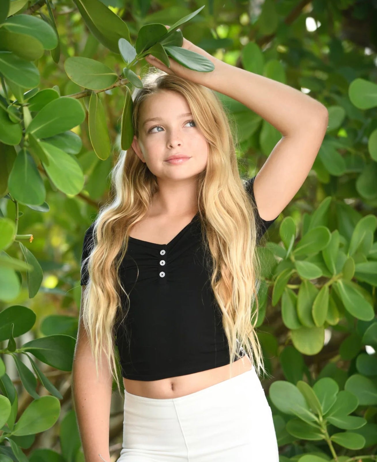 Katie J NYC Tween Keely Top Black White I Love Sweet Treatz katie-j-nyc-tween-keely-top-black-white-i-love-sweet-treatz
