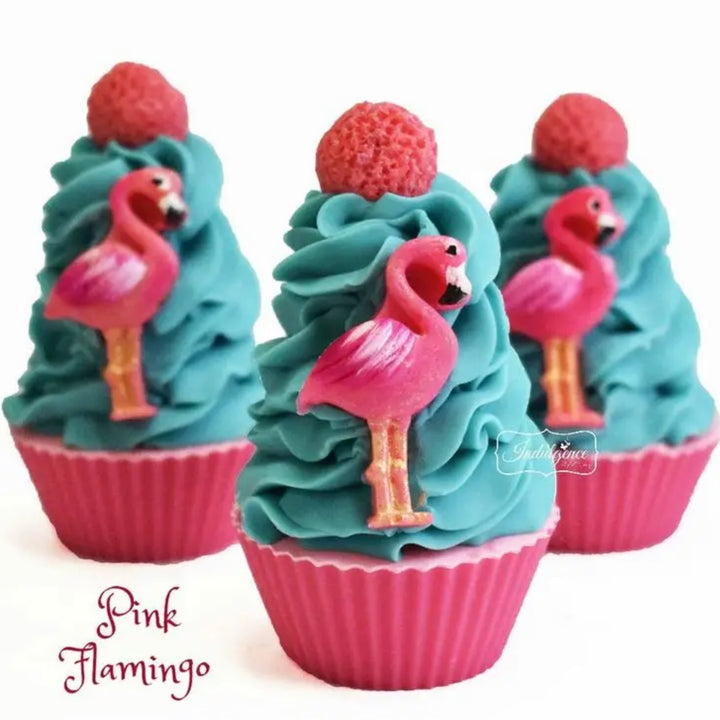 Pink Flamingo Artisan Cupcake Soap