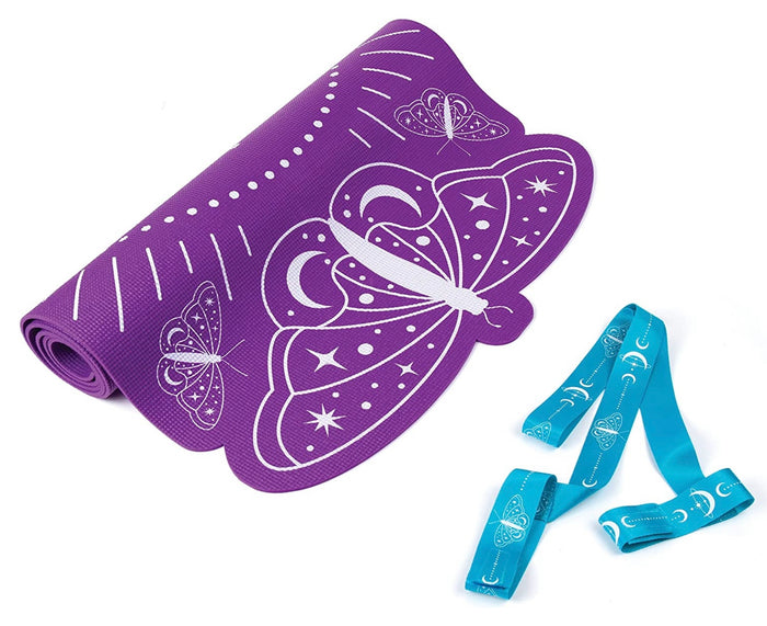 Three Cheers for Girls - Celestial Yoga Mat & Carrying Strap - Kids Yoga Mat
