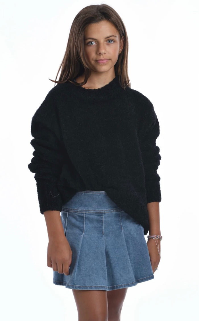 Katie J NYC  Tween Mara Pullover Sweater - Black