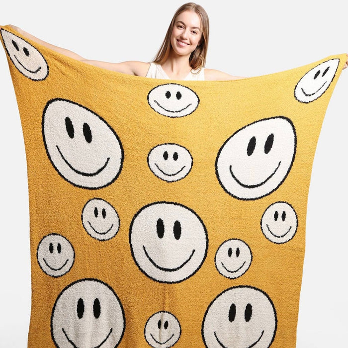 Smiley Luxury Soft Throw Blanket
