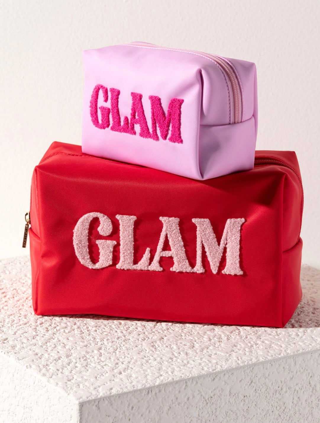 Glam Cosmetic Pouch - Small Pink