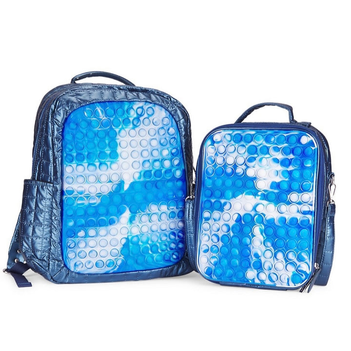 Barilynn In N Out Pop It Backpack & Lunch Tote Set - Blue