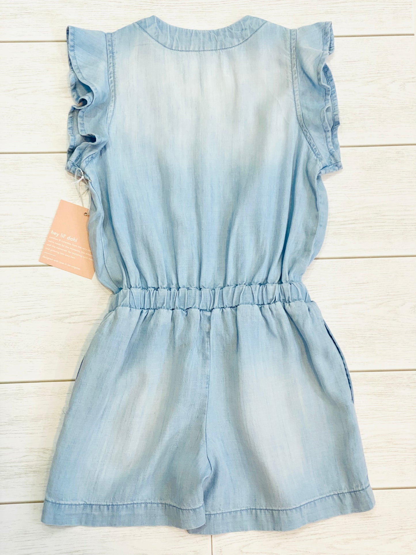 Bella Dahl Girls Ruffle Sleeve Romper