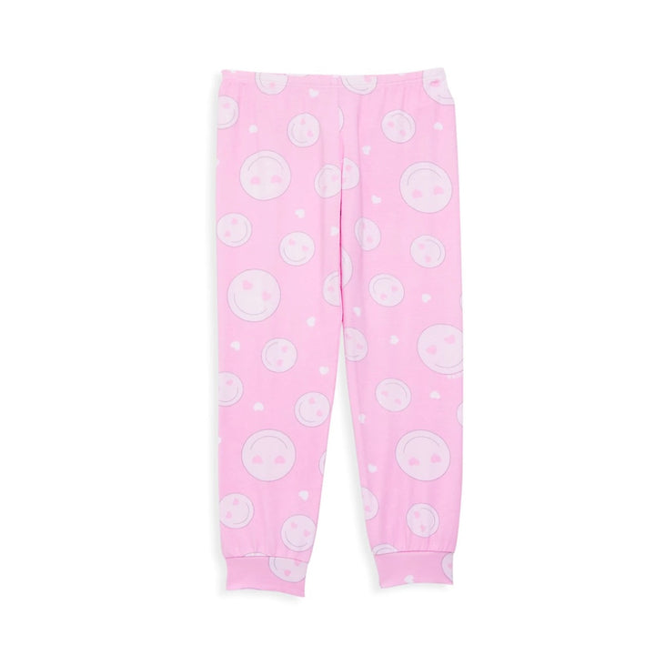 Esme - Pink Smiley Pajama Set