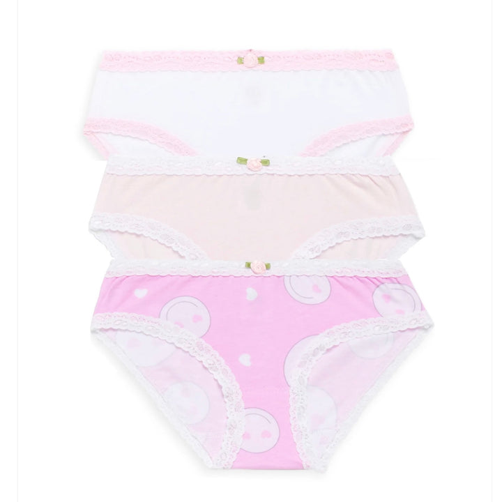 Esme - Pink Smiley Panty 3 Pack